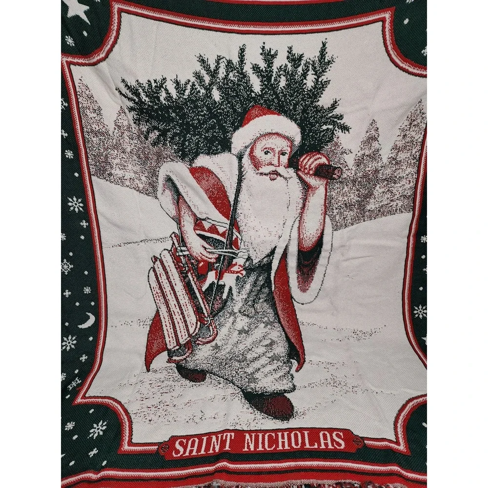Saint Nicholas‎ Woven Blanket Afghan